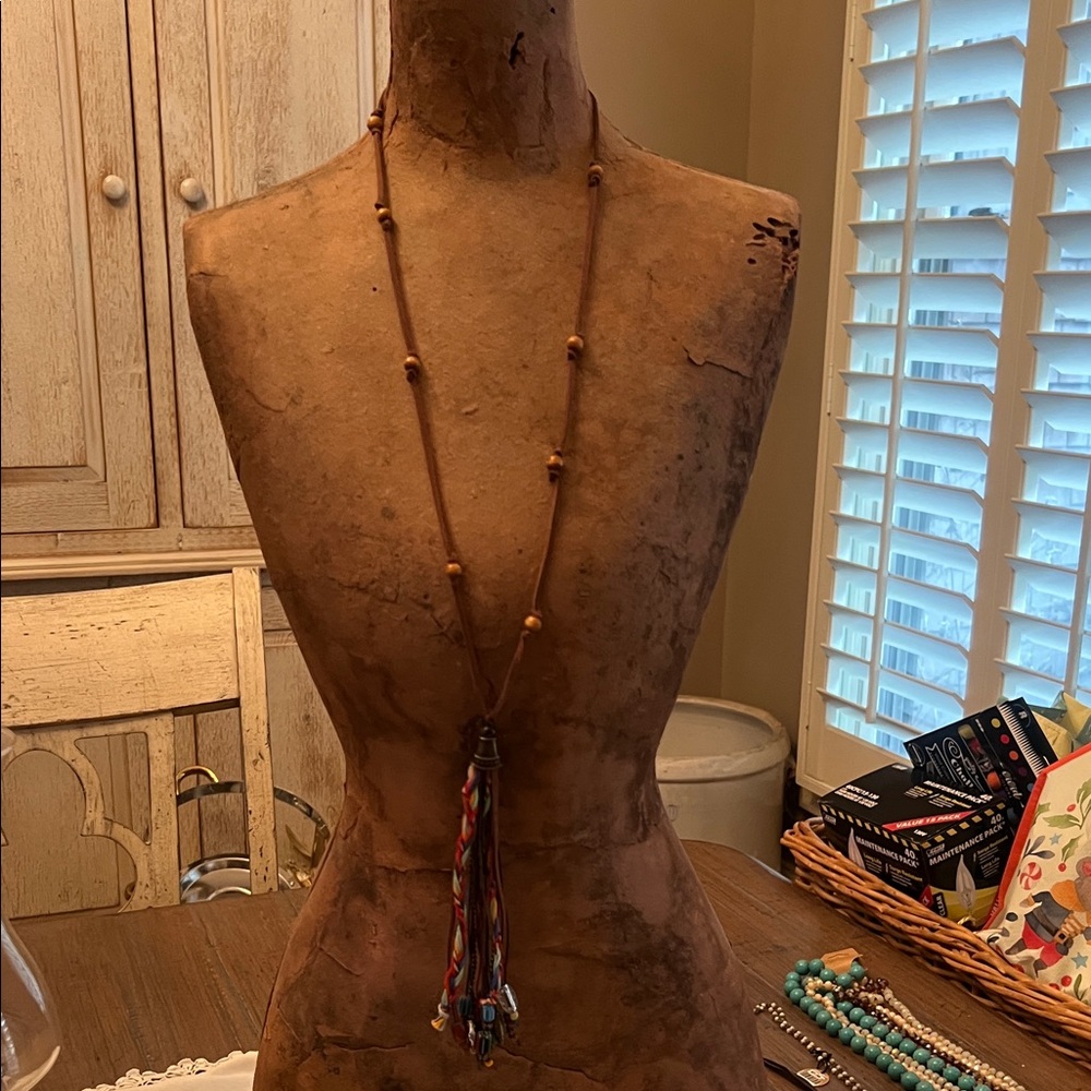 Bohemian Brown Necklace with Tassel